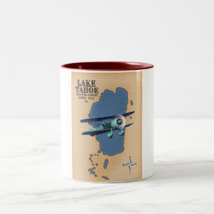 Tasse 2 Couleurs Lac Tahoe Sierra Nevada Californie Nevada USA cart