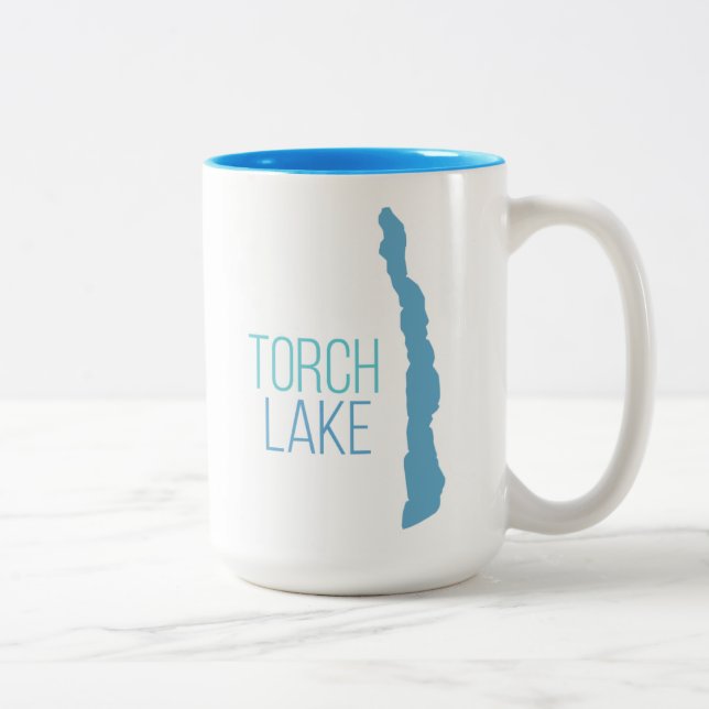 Tasse 2 Couleurs Lac torch, le comté de Kalkaska, Michigan (Droit)