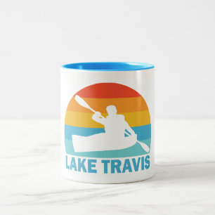 Tasse 2 Couleurs Lac Travis Austin Texas Kayak