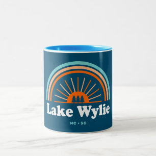 Tasse 2 Couleurs Lac Wylie Caroline du Nord Caroline du Sud Arc en