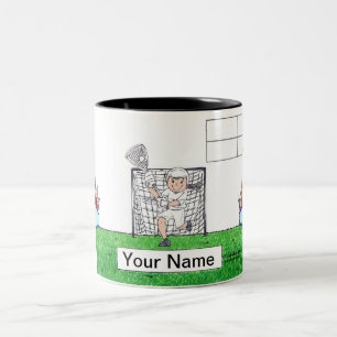 Tasse 2 Couleurs LaCrosse - Dessin féminin par PrintedPerfection.co