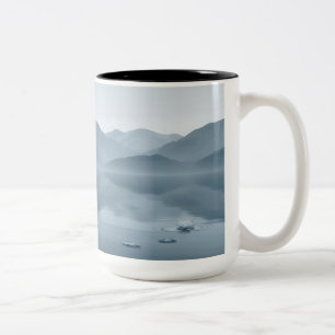 Tasse 2 Couleurs Lacs de montagne paisibles avec nappes d'eau