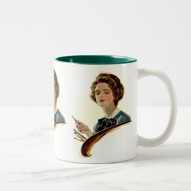 Tasse 2 Couleurs Lady Artist (Droit)