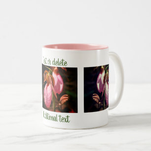 Tasse 2 Couleurs Lady Slipper Pair Flower Photographie personnalisé