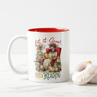 Tasse 2 Couleurs Laisse-le neiger je vais lire
