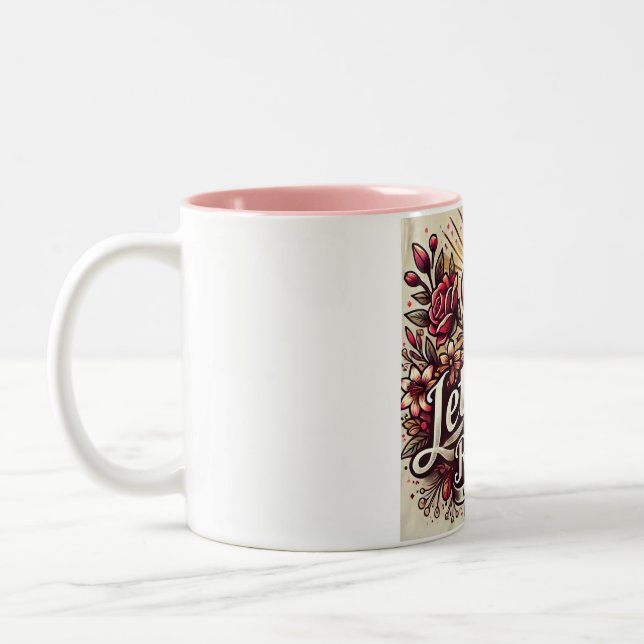 Tasse 2 Couleurs Laisser la règle de l'amour (Gauche)