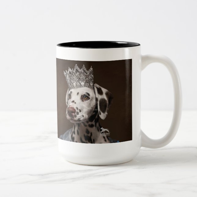 Tasse 2 Couleurs Laisser une trace de Dalmatie étincelante (Droit)