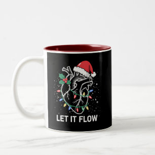Tasse 2 Couleurs Laissez Faire Anatomie Cœur Infirmière Cardiaque C