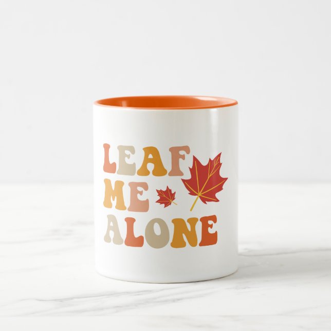 Tasse 2 Couleurs Laissez-moi seul Automne  (Centre)