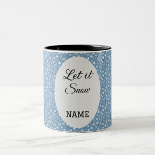 Tasse 2 Couleurs Laissez tomber la neige : Hiver personnalisé