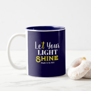 Tasse 2 Couleurs Laissez Votre Lumière Briller Félicitations Diplôm