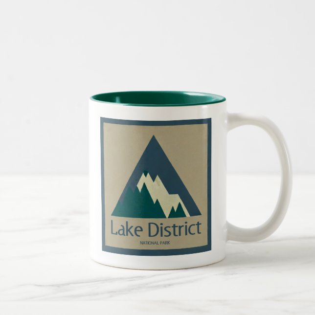Tasse 2 Couleurs Lake District National Park Rustic (Droit)