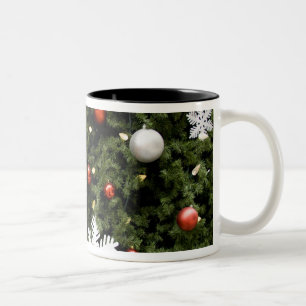 Tasse 2 Couleurs L'Amérique du Nord. Décorations de Noël sur