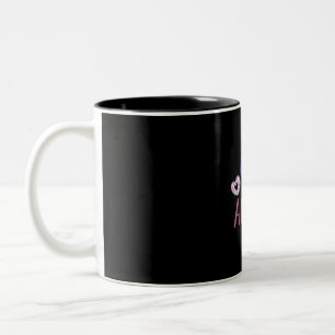 Tasse 2 Couleurs L'Amour Cadeau Couple Est La Réponse