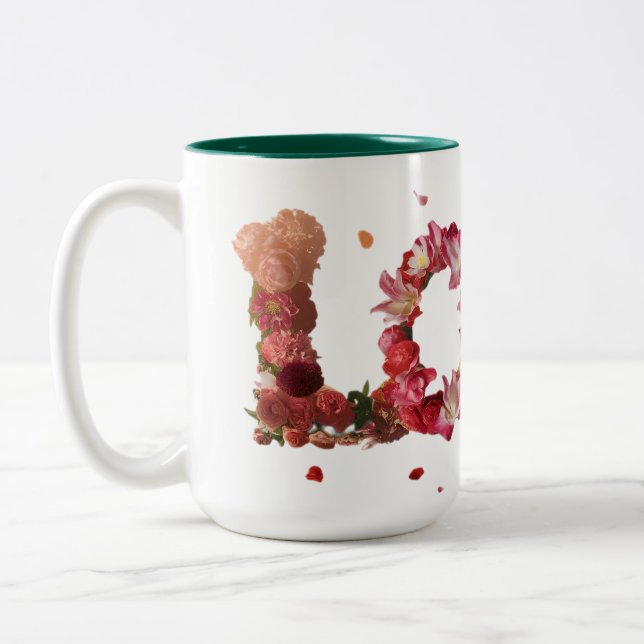 Tasse 2 Couleurs L'Amour Dans Les Fleurs (Gauche)