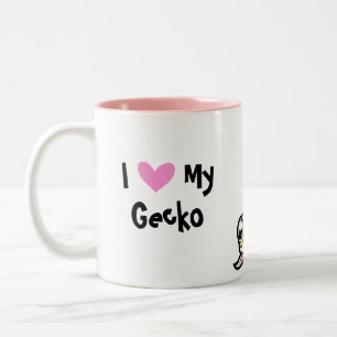 Tasse 2 Couleurs L'amour des geckos léopards