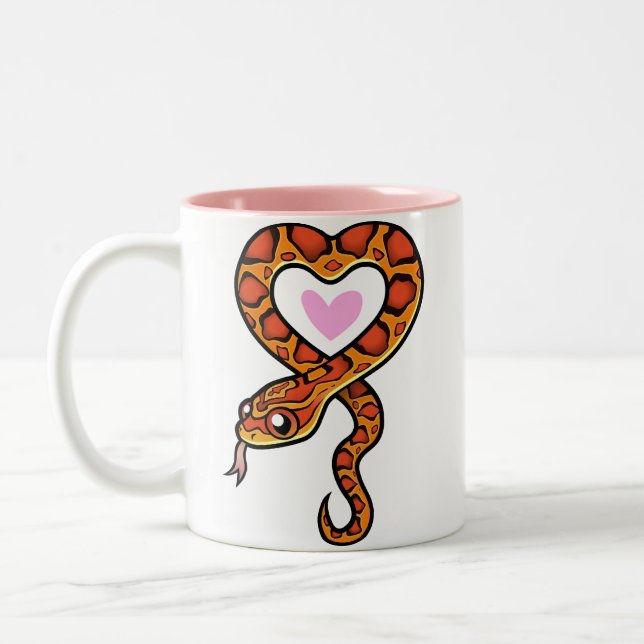 Tasse 2 Couleurs L'amour du serpent (Gauche)