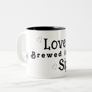 Tasse 2 Couleurs L'amour est brassé dans chaque gorgée