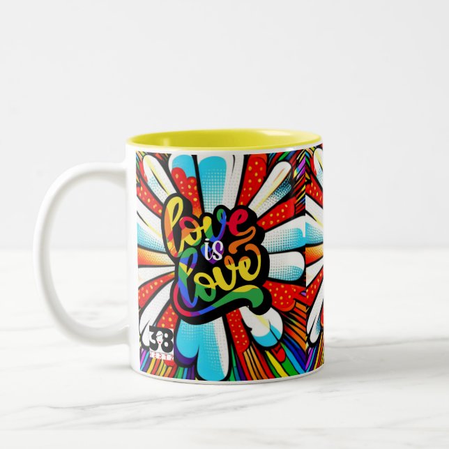 Tasse 2 Couleurs L'amour est l'amour (Gauche)
