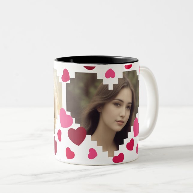 Tasse 2 Couleurs L'amour est partout (Devant droit)