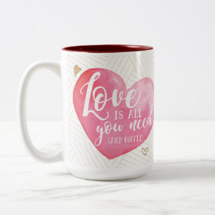 Tasse 2 Couleurs L'amour est tout ce dont vous avez besoin et la Mu