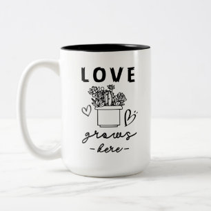 Tasse 2 Couleurs l'amour grandit ici
