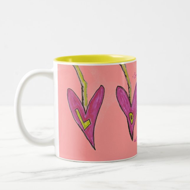 Tasse 2 Couleurs L'amour n'échoue jamais (Gauche)