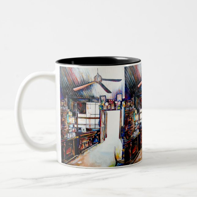 Tasse 2 Couleurs L'amour n'est pas un mur, c'est un pont (Gauche)
