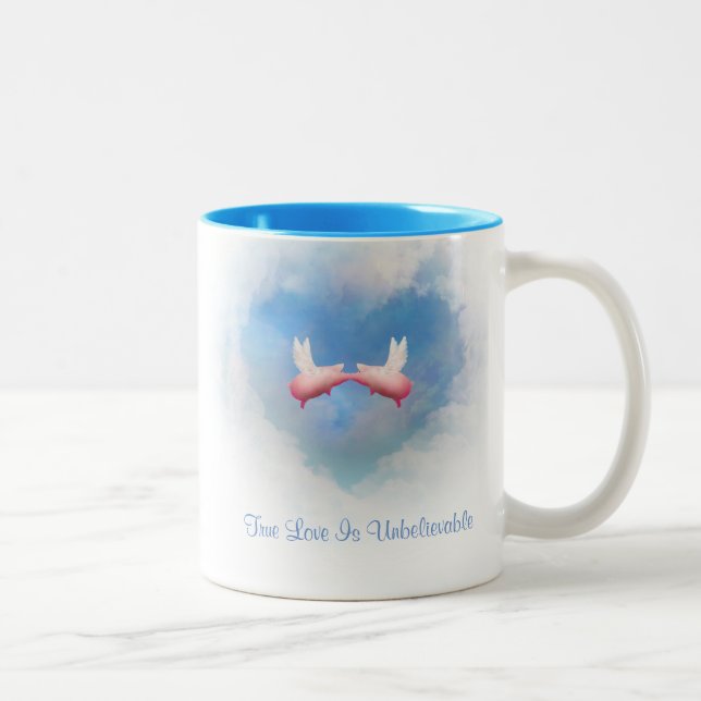 Tasse 2 Couleurs L'Amour Véritable Est Incroyable (Droit)