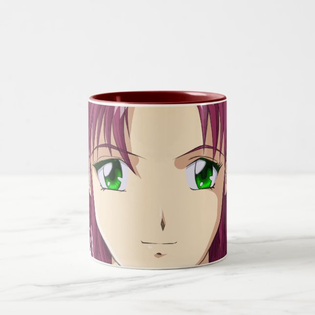 Tasse 2 Couleurs L'Anime et le Manga fait face (Centre)