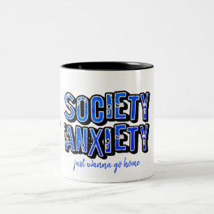 Tasse 2 Couleurs L'anxiété de la société