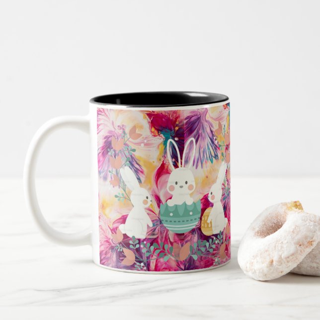 Tasse 2 Couleurs lapin (Avec donut)