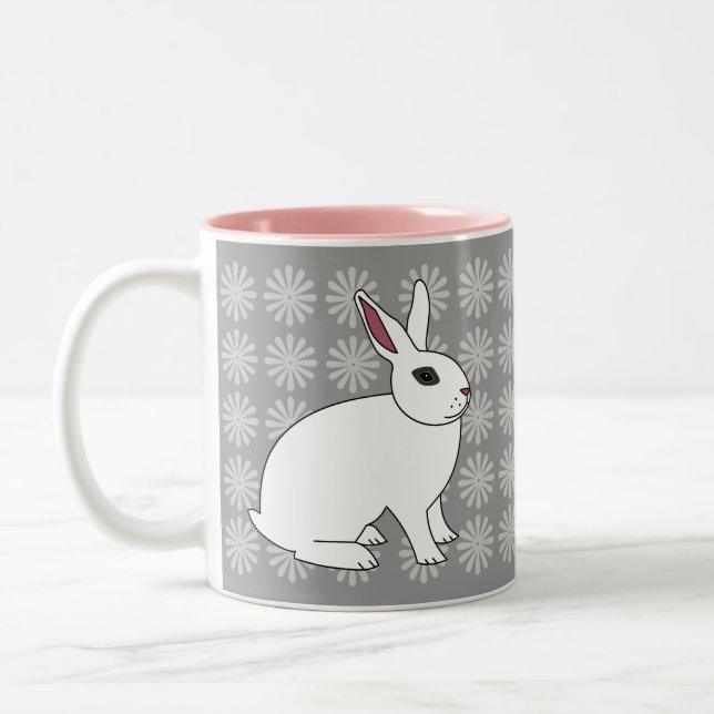 Tasse 2 Couleurs Lapin de Hotot (Gauche)