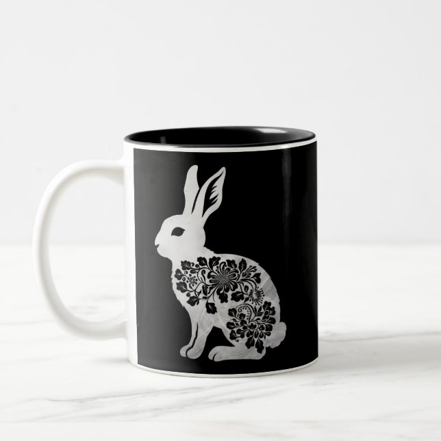 Tasse 2 Couleurs Lapin de Pâques (Gauche)