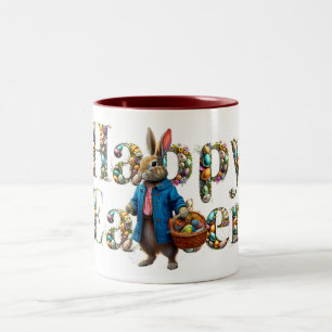 Tasse 2 Couleurs Lapin de Pâques