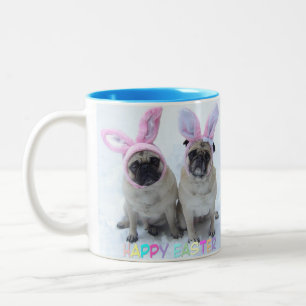 Tasse 2 Couleurs Lapin de Pâques de carlin