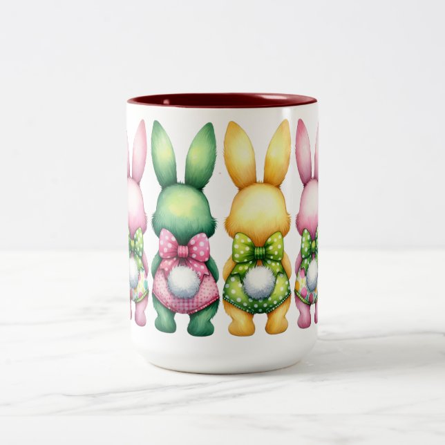 Tasse 2 Couleurs Lapin de plage bébé (Centre)