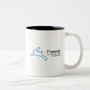 Tasse 2 Couleurs Lapin et nom de freenet