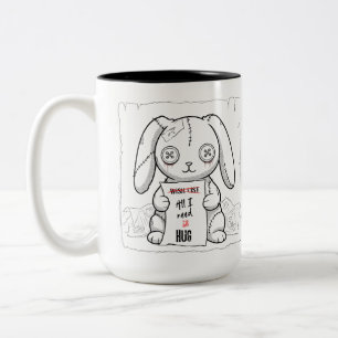 Tasse 2 Couleurs Lapin Mignon Effrayant – Tout Ce Dont J'ai Besoin