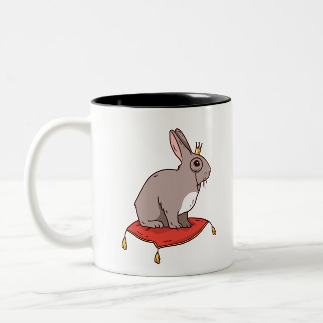 Tasse 2 Couleurs Lapin Noble (Gauche)