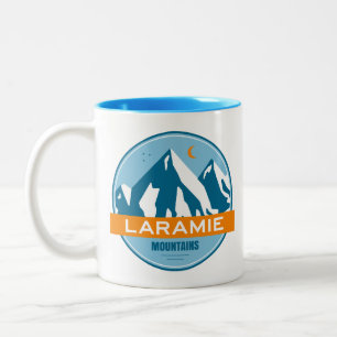 Tasse 2 Couleurs Laramie Mountains Wyoming Stars Lune