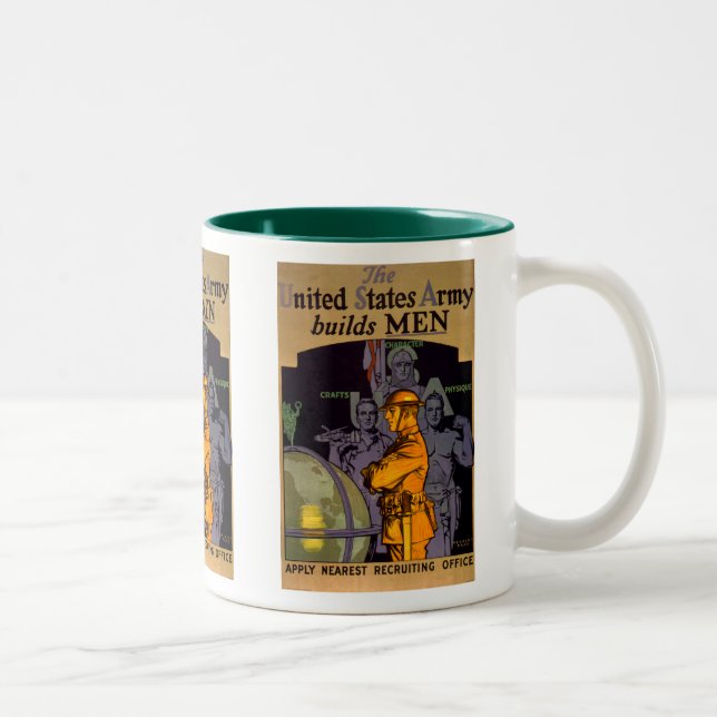Tasse 2 Couleurs L'armée construit des hommes (Droit)