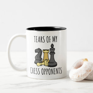 Tasse 2 Couleurs Larmes de mes adversaires d'échecs Humour