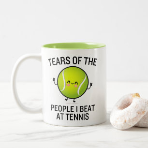 Tasse 2 Couleurs Larmes des gens que j'ai battus au tennis