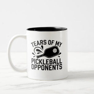 Tasse 2 Couleurs Larmes drôles de mes adversaires de pickleball typ