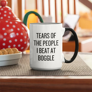 Tasse 2 Couleurs Larmes Drôles des Gens que J'ai Battus au Jeu Bogg