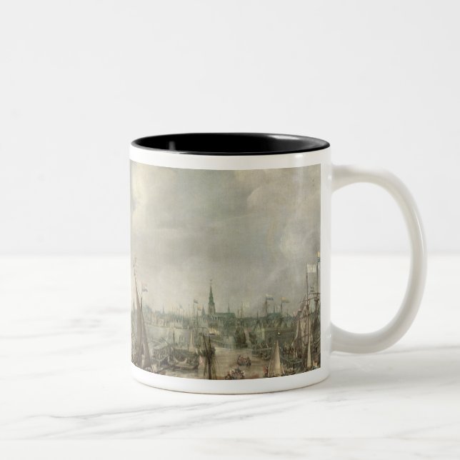 Tasse 2 Couleurs L'arrivée de Fredrick V chez Vlissingen en 1613 (o (Droit)