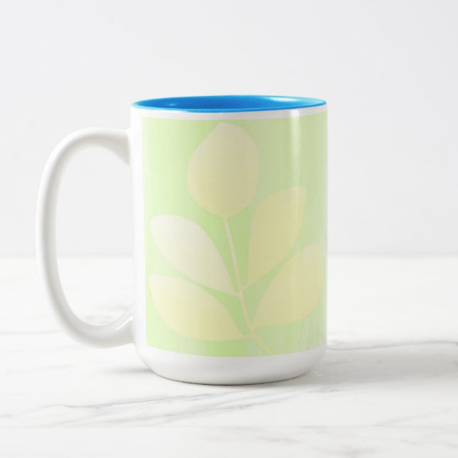 Tasse 2 Couleurs L'art abstrait feuille (Gauche)