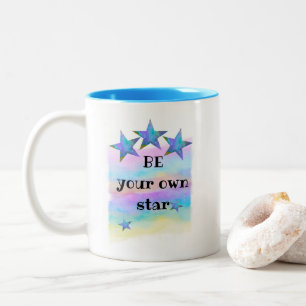 Tasse 2 Couleurs L'art de l'aquarelle inspirante soit votre propre