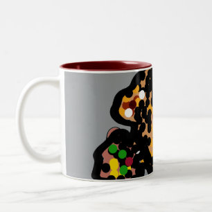 Tasse 2 Couleurs L'art des points d'écureuil